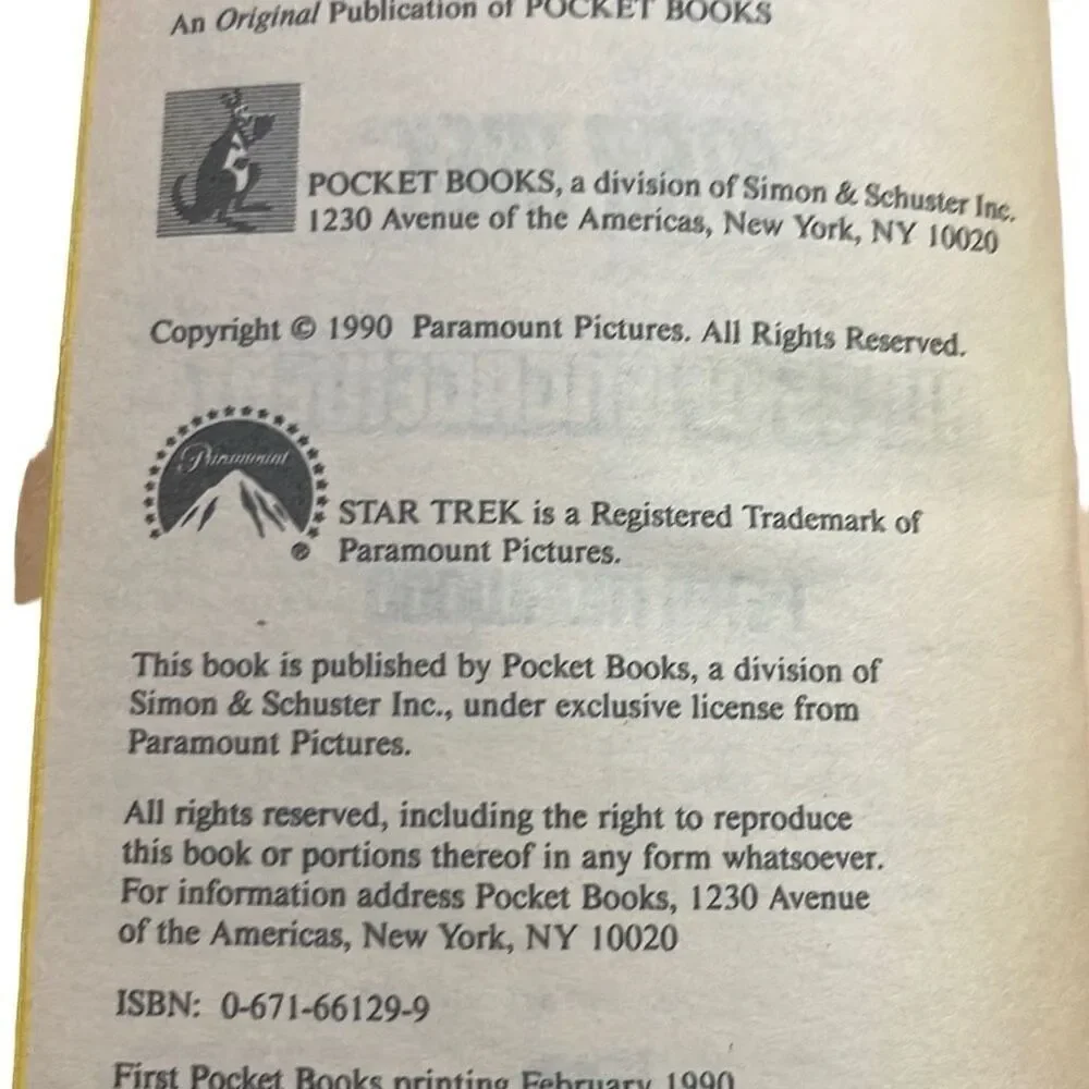 Star Trek Rules of Engagement Book‎ #48 1990 Paperback by Peter Morwood
